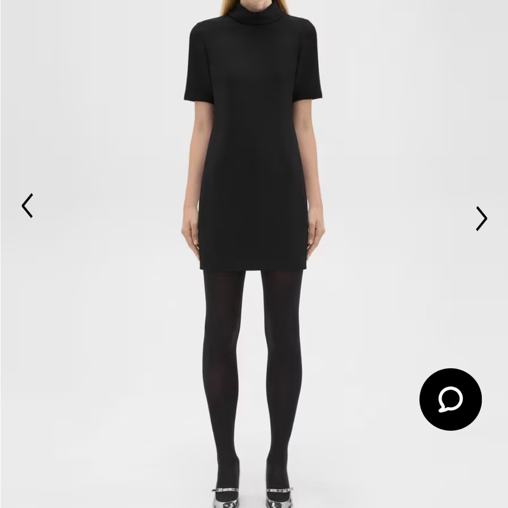 NWT Theory Mini Roll Neck Dress in Admiral Crepe